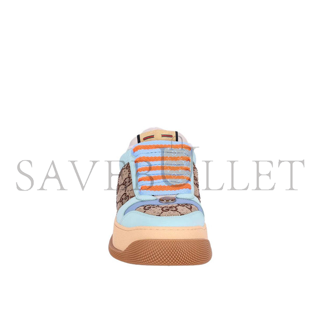 GUCCI SCREENER GG LEATHER SNEAKERS 